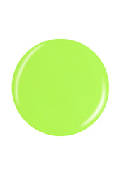 Lemon lime color of a round shape  color swatch drop isolated in white background